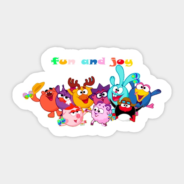 Fun and Joy Sticker by LuxuryBomzh